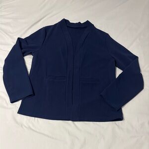 SHEIN Women's Navy Blue Jacket